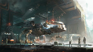 Sci Fi, spaceship wallpaper