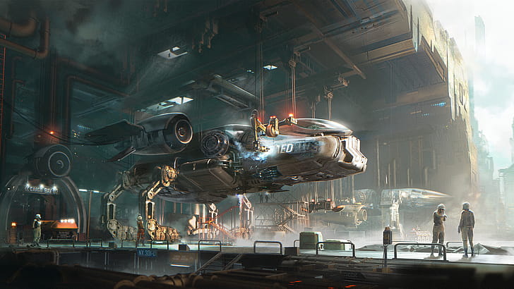 Sci Fi, spaceship wallpaper
