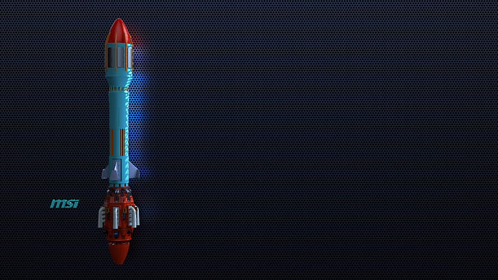 Msi Rocket, dark, rocket, Cool, MSI wallpaper