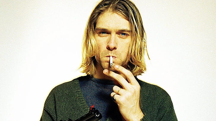 Kurt Cobain,  background wallpaper
