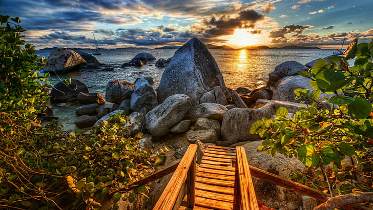 Ocean, Sunsets wallpaper