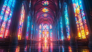 cathedral, interior design wallpaper