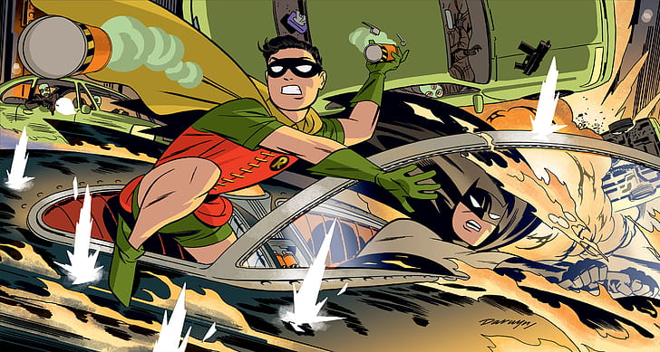 Comic, Batman & Robin wallpaper