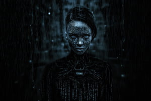 Coded Ai Girl, ai-girls, ai, code, programming, artist, artwork, digital-art wallpaper