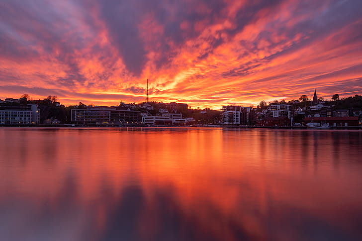 landscape, sunset wallpaper