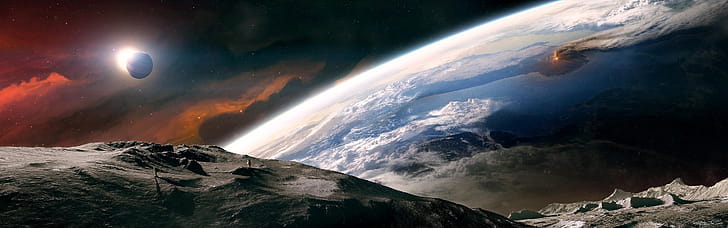Tranquility, planetscape, Sci Fi wallpaper