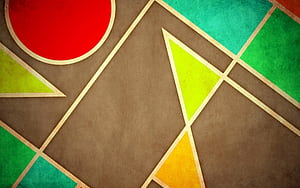 Geometric shapes , Abstract design, Vibrant background, Shape pattern wallpaper