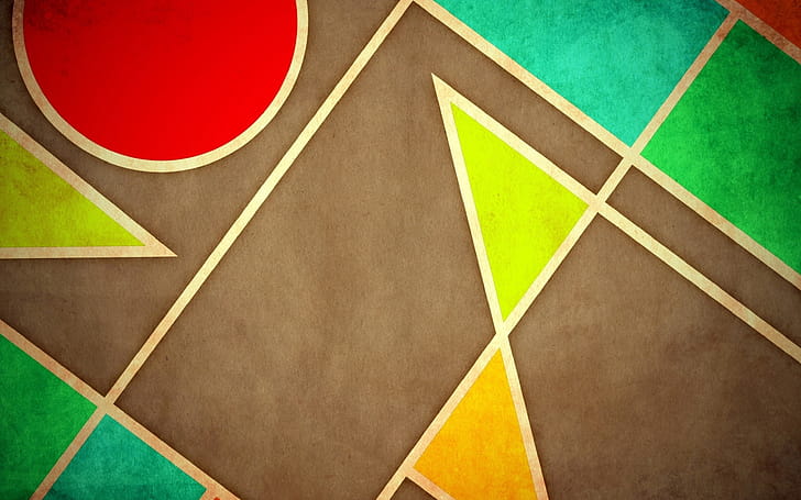 Geometric shapes , Abstract design, Vibrant background, Shape pattern wallpaper