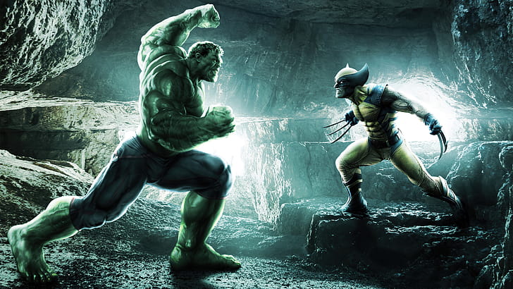Wolverine, Hulk wallpaper