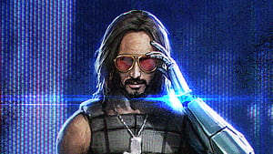 Keanu Reeves In Cyberpunk 2077  Art, keanu-reeves, cyberpunk-2077, games, artwork, behance wallpaper