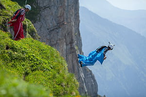 Wingsuit, BASE Jumping wallpaper