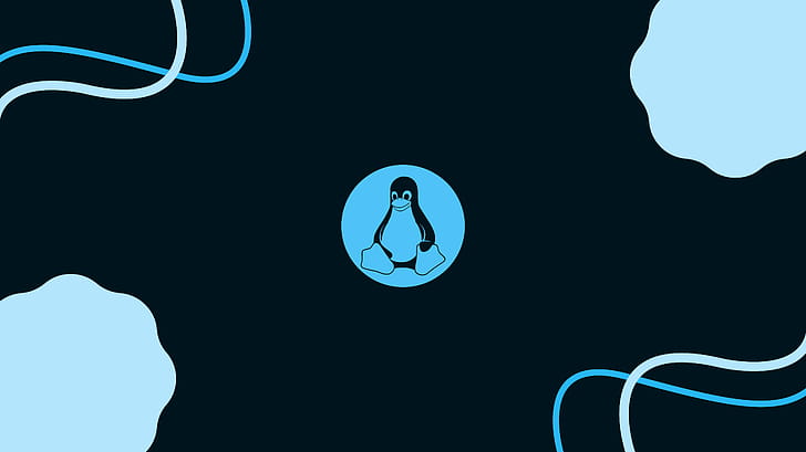 Tux Linux Dark , linux, computer, dark wallpaper