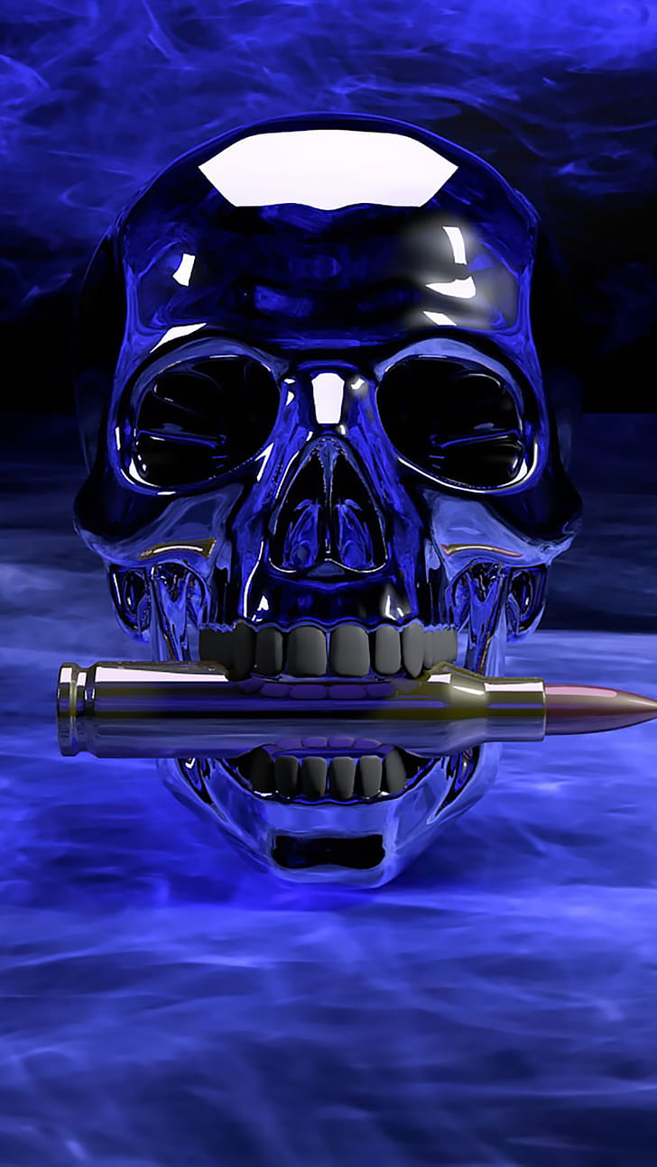 dark, skull phone wallpaper