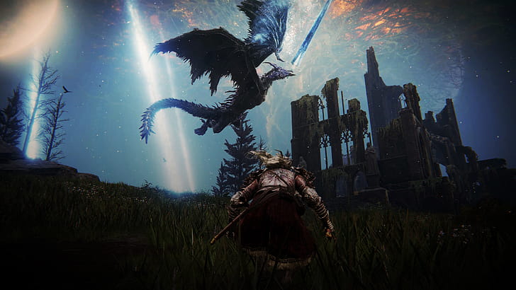 Glinstone Dragon Adula | Elden Ring, FromSoftware, video game, Elden Ring wallpaper