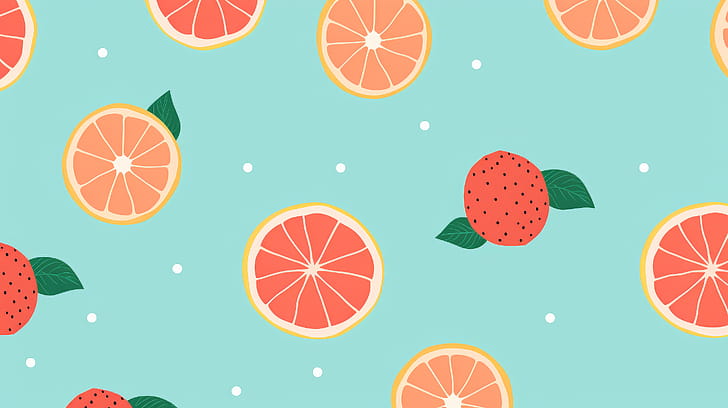 Fruity Pattern, pattern, food, fruit wallpaper