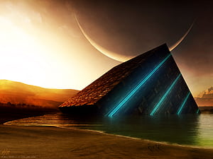 Building, Sci Fi wallpaper