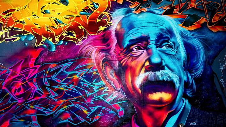 Einstein, Pop Art wallpaper