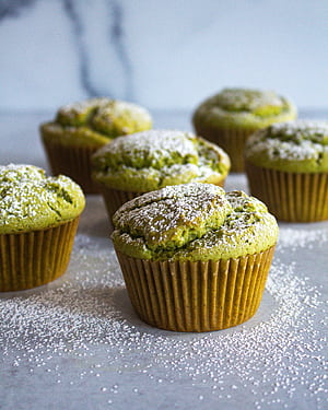 Matcha, Muffins phone wallpaper