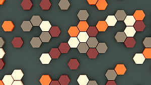 pattern, Abstract, hexagon wallpaper