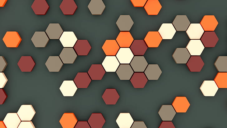 pattern, Abstract, hexagon wallpaper