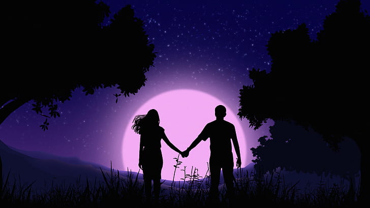 Couple, Hands, Vector, Resolution wallpaper