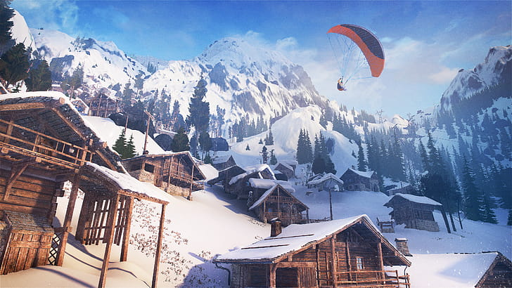 Steep, Paragliding wallpaper