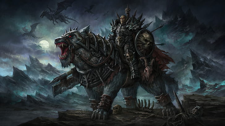 dark, warrior wallpaper