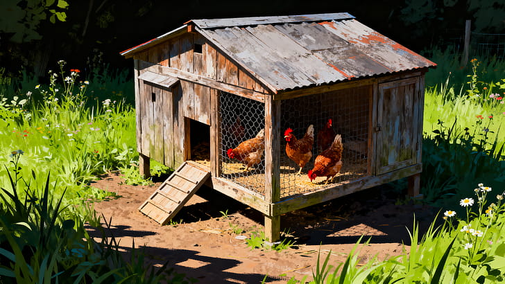 Chicken Coop wallpaper
