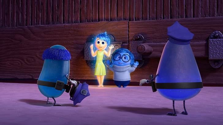 Inside Out, Joy, Sadness,  Resolution wallpaper