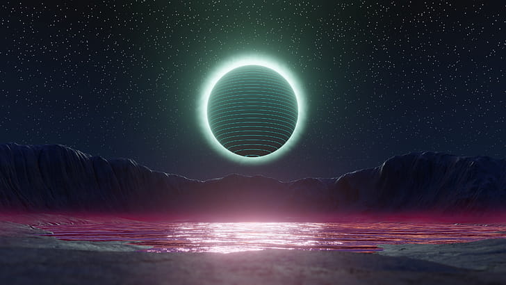 Stunning  Eclipse  - Moon's Celestial Show, eclipse, moon wallpaper