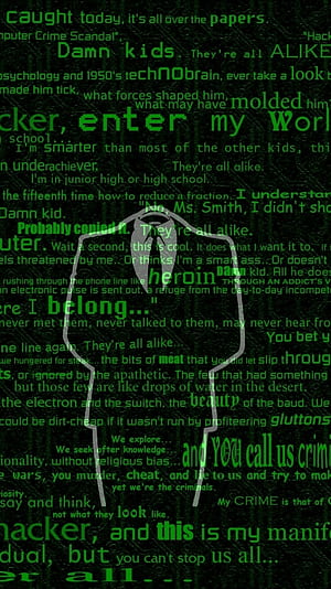 technology, hacker phone wallpaper