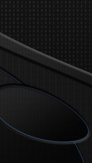 Binary code, Matte Black phone wallpaper