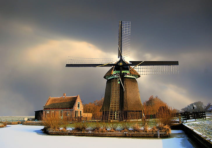 Windmill, Netherlands wallpaper