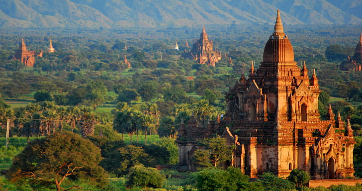 Bagan , Man-made structures, Bagan graphy, wallpaper