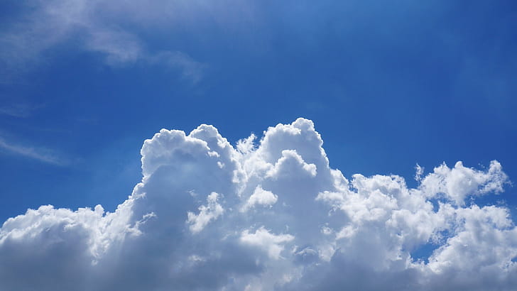 Blue sky clouds ,  ,  background wallpaper