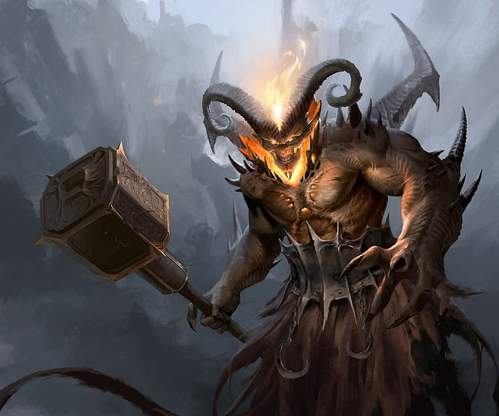 dark, demon wallpaper