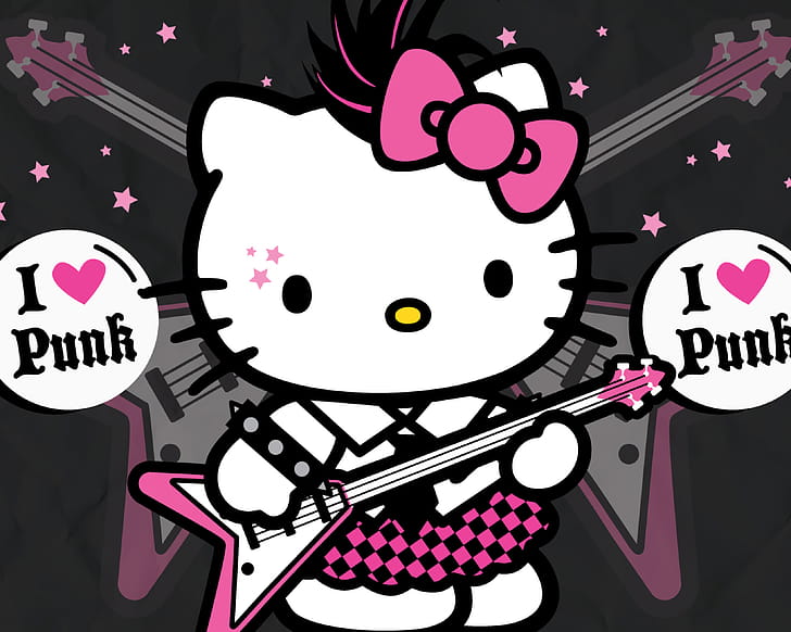 Punk, Hello Kitty wallpaper