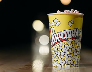 Cup, Popcorn wallpaper