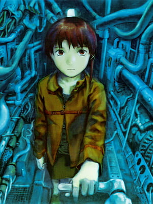 Computer ,  background, Lain's enigma, High-resolution phone wallpaper