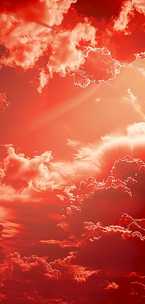 Sky on Fire phone wallpaper