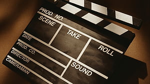 Clapperboard, wallpaper