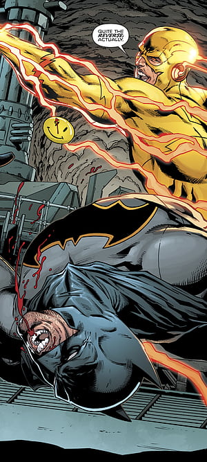 Batman vs Reverse Flash, DC Comics, Comic, Batman phone wallpaper