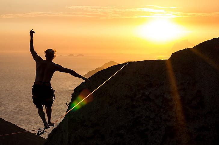 Niklas Winter, Slacklining wallpaper