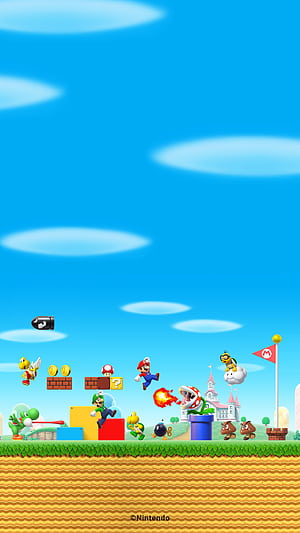 Super Mario phone wallpaper