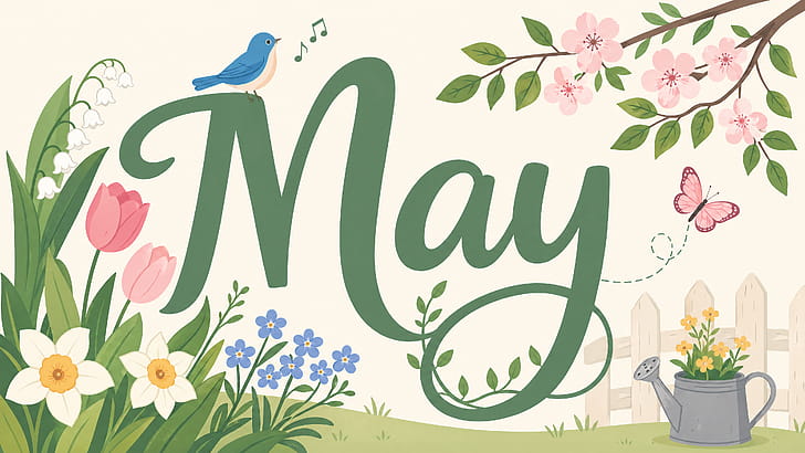 May Blossoms —   Spring wallpaper