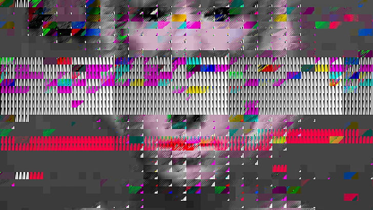 Glitch screen, Digital distortion, Abstract patterns, Visual art wallpaper