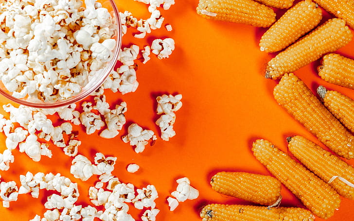 Corn cobs, Popcorn wallpaper