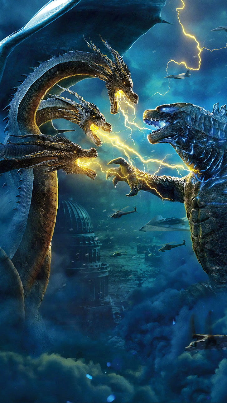 Godzilla vs King Ghidorah, Godzilla phone wallpaper