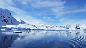 Antarctica sustainability, One planet network wallpaper