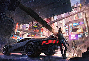 Keanu Reeves In Cyberpunk 2077 , cyberpunk-2077, keanu-reeves, games, artstation, cyberpunk wallpaper
